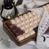 Close-up of Music Rose Cherry Keycap Exquisite Music Rose PBT highlighting details and finish