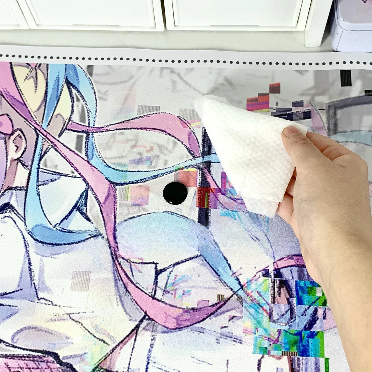 Full layout view of Needy Streamer Overload KAngel Desk Mat