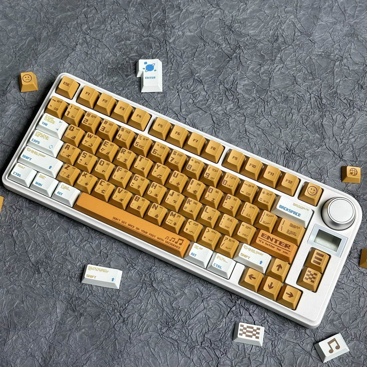 Orange Music Pbt Keycap Set Keyboard product image
