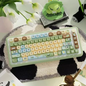 Panda Sanctuary MOA Keycap Adorable Panda Theme hero image featuring Panda Sanctuary Keycap Set