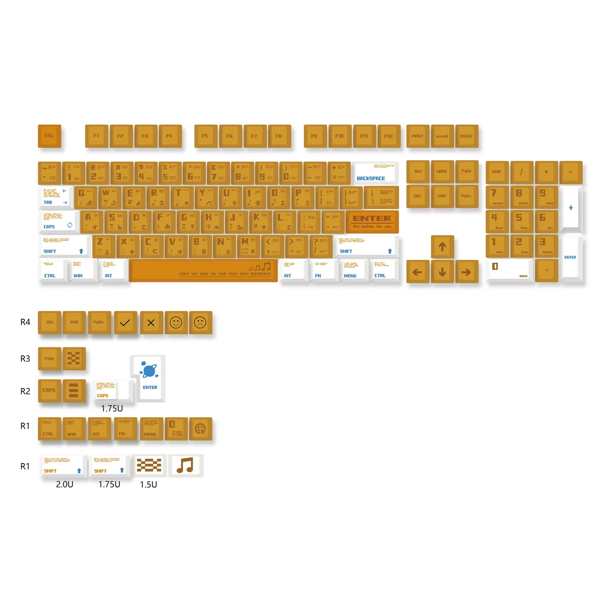PBT keycap texture and feel in hand