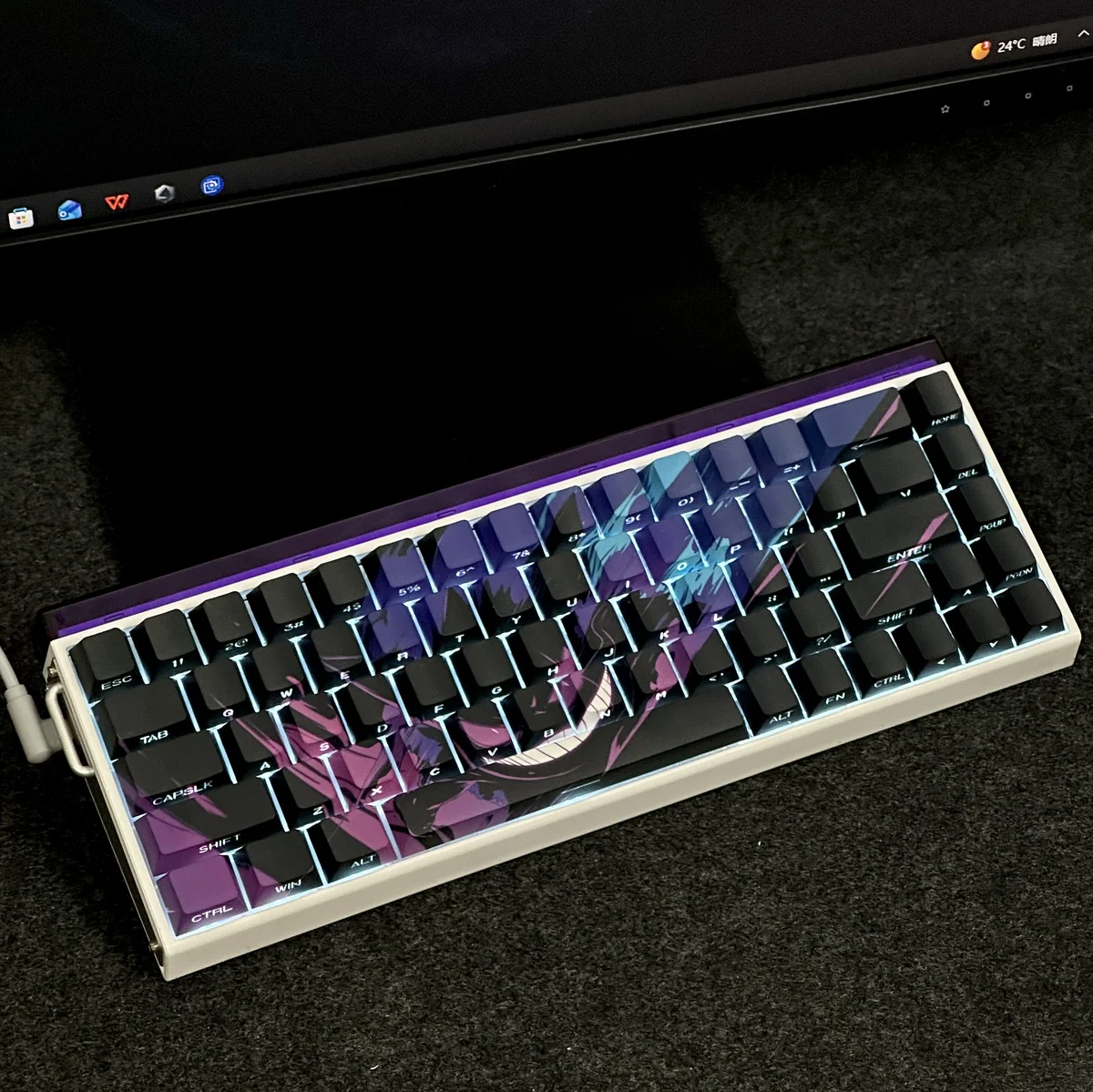 Detailed texture view of Pokemon Iconic Gengar Cherry Iconic Gengar design and material