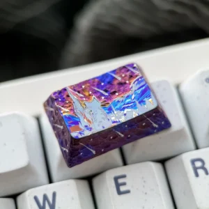 Purple Starry Sky Tab Handcrafted titanium hero image featuring Purple Starry Sky Tab Key