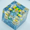 Close-up of Regigigas SA profile keycap, showing transparent resin material