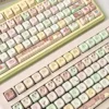 Close-up of Rilakkuma and Kaoru Rilakkuma Keycap Set. Rilakkuma highlighting details and finish