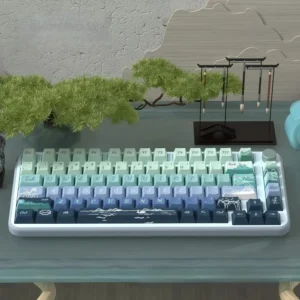 Serene Wind Artistic Cherry Artistic PBT hero image featuring Serene Wind Artistic Keycap Set