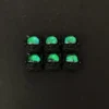 Close-up of Space Dog Keycaps Handcrafted resin Space Dog highlighting details and finish
