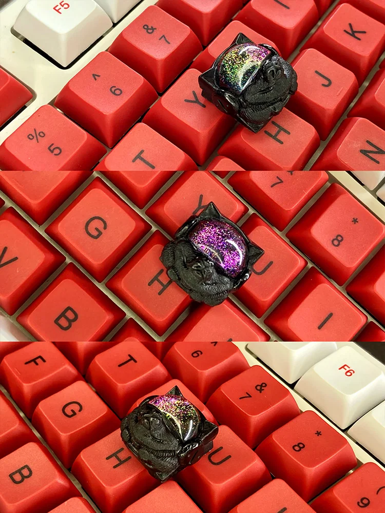 Detailed view 7 of Space Dog Keycaps Handcrafted resin Space Dog