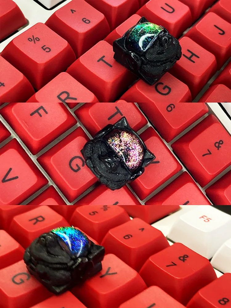 Detailed view 8 of Space Dog Keycaps Handcrafted resin Space Dog