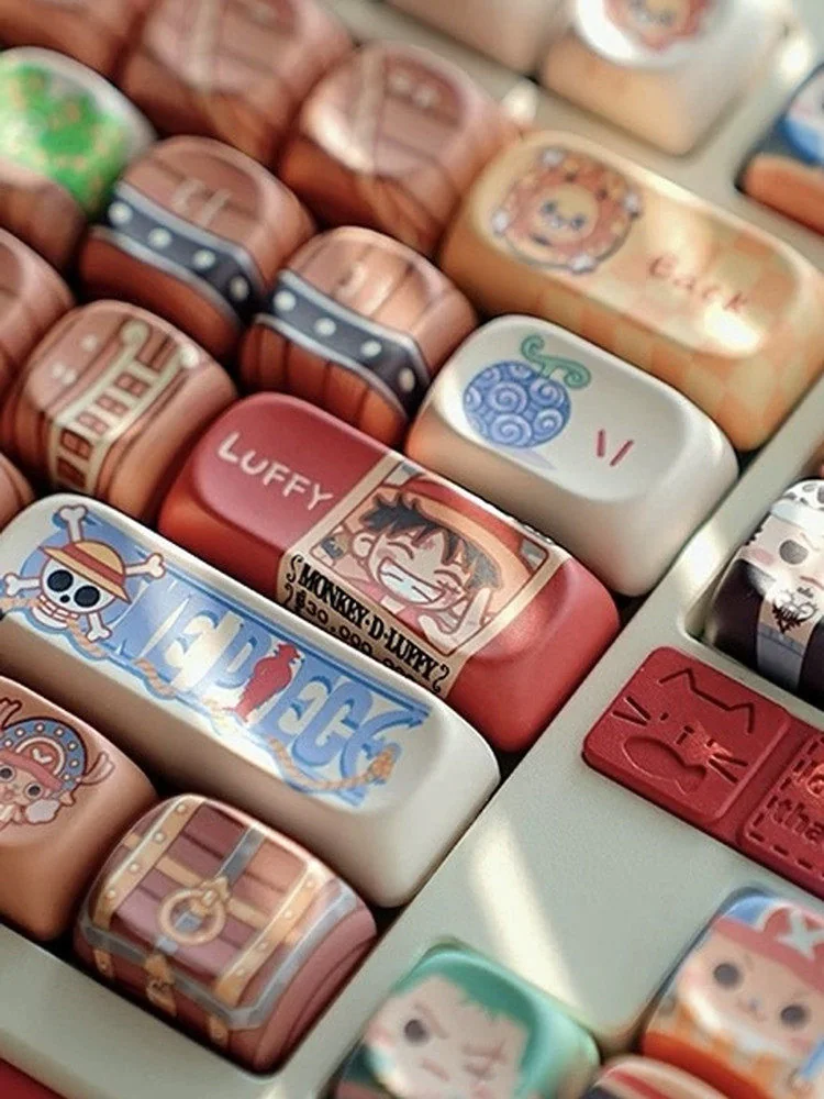 One Piece themed artisan keycap from the set