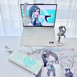 Valorant Jett and Sage Mouse Pad on working desk