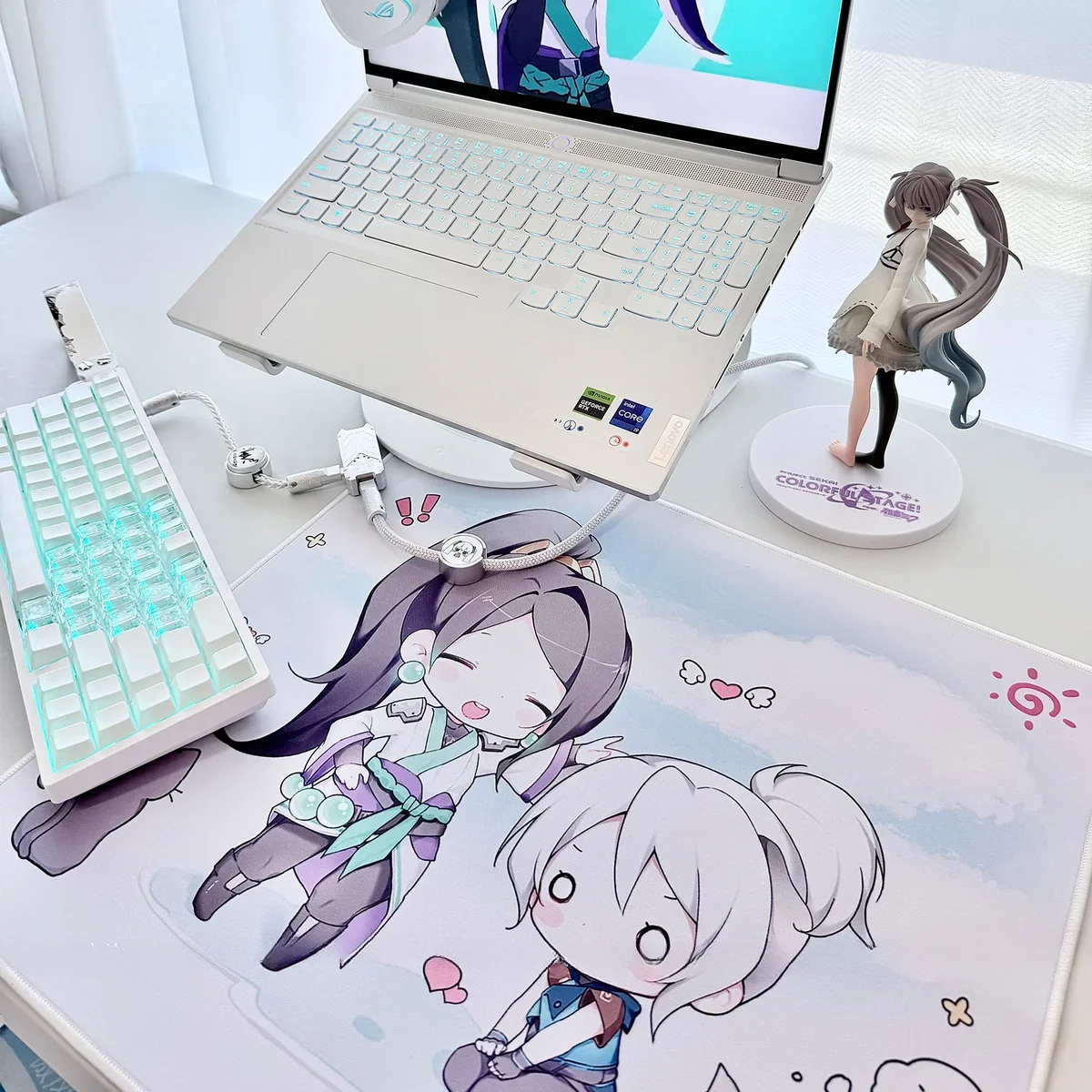 Full layout view of the Valorant Jett Sage Mouse Pad