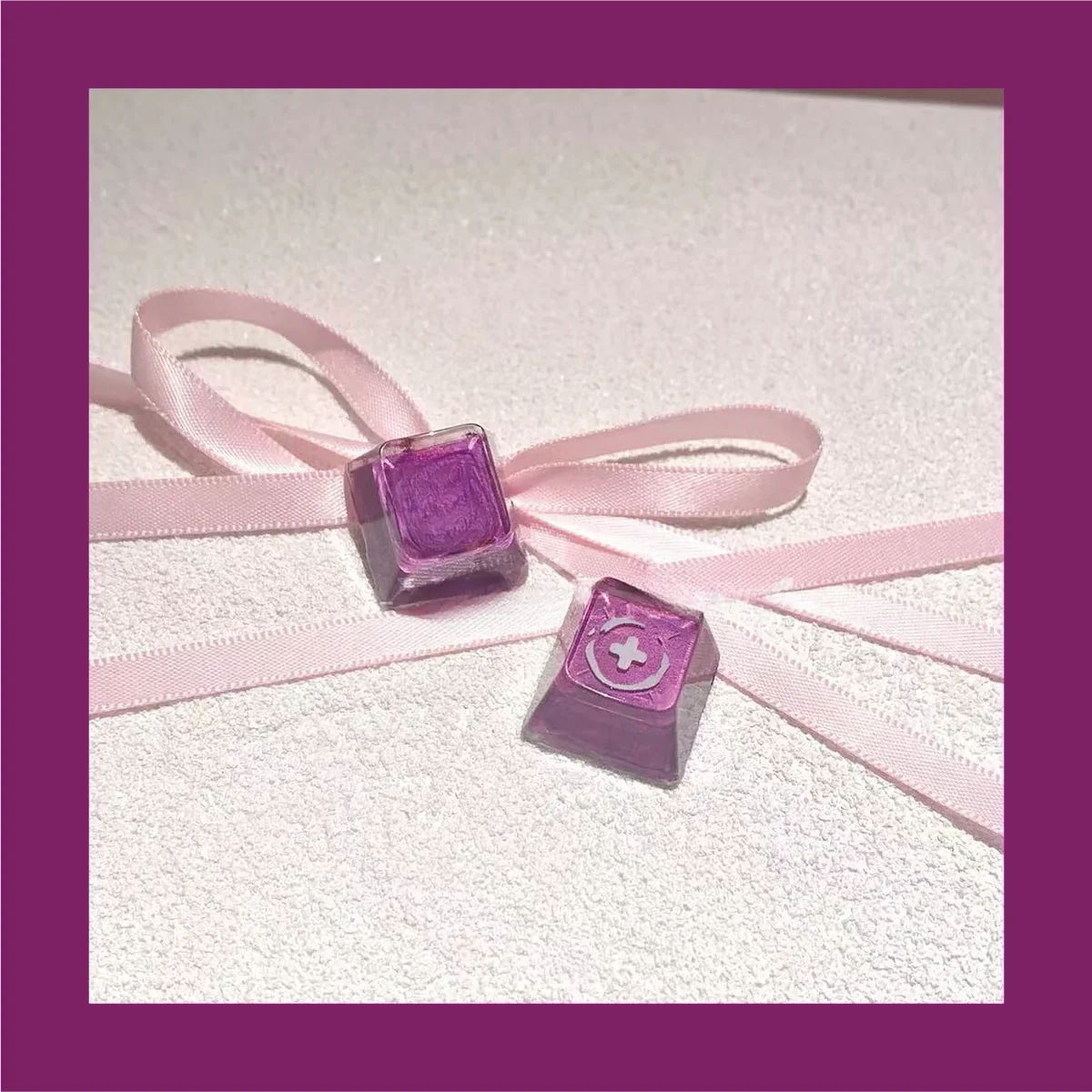 Collection of Valorant Reyna skill keycaps for enthusiasts