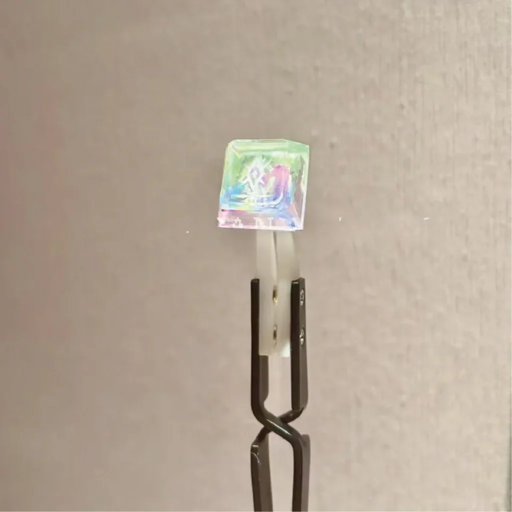 Valorant Waylay Skill resin artisan keycap with prismatic burst effect