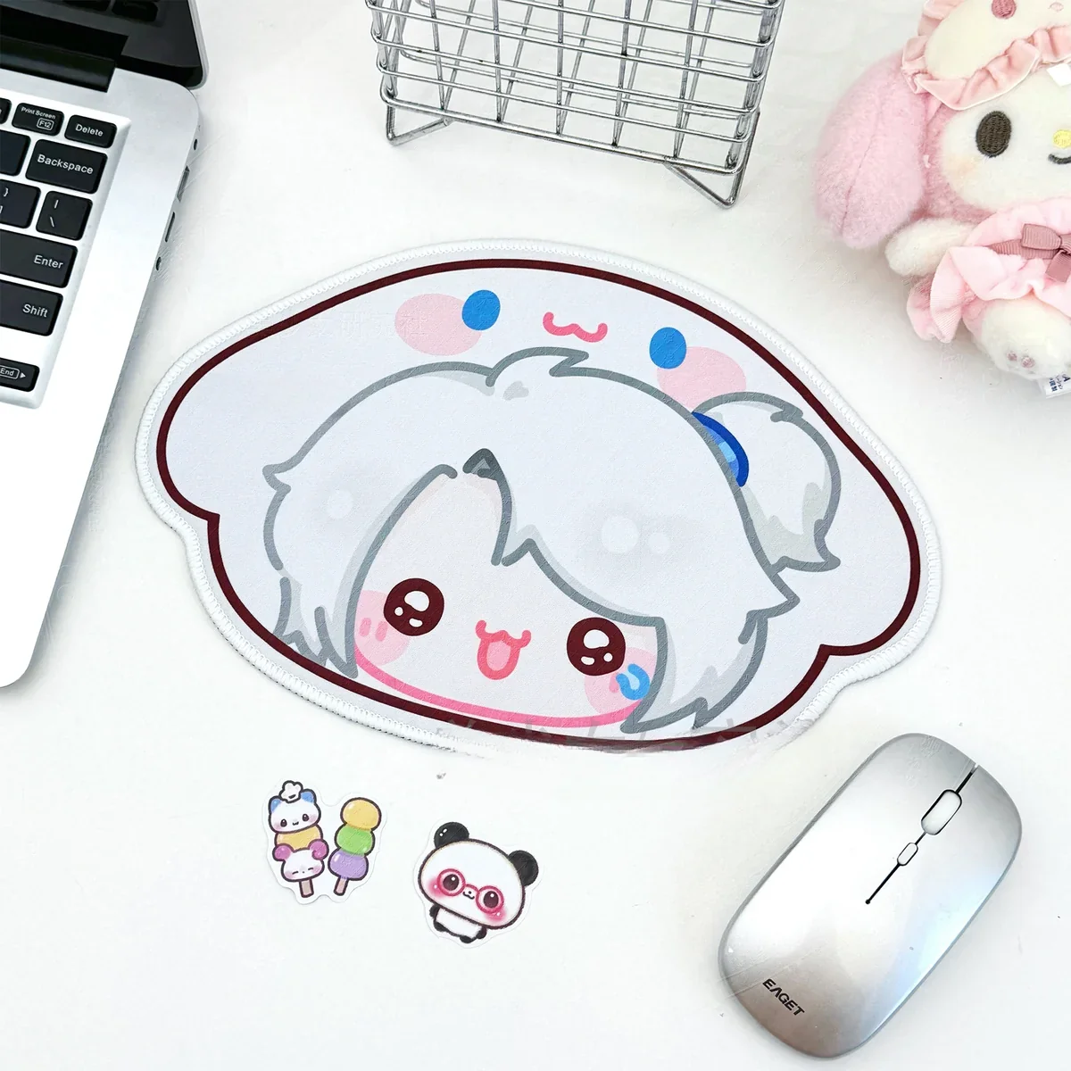 Angle view of Valorant Whimsical Characters Mouse Pad Collectible showing color layering and layout presence