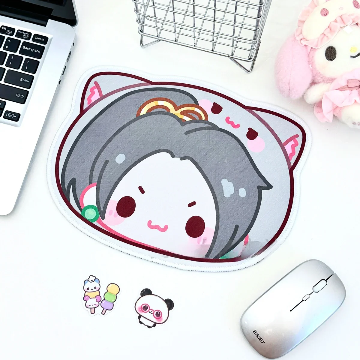 Valorant Whimsical Characters Mouse Pad Collectible placed on working desk