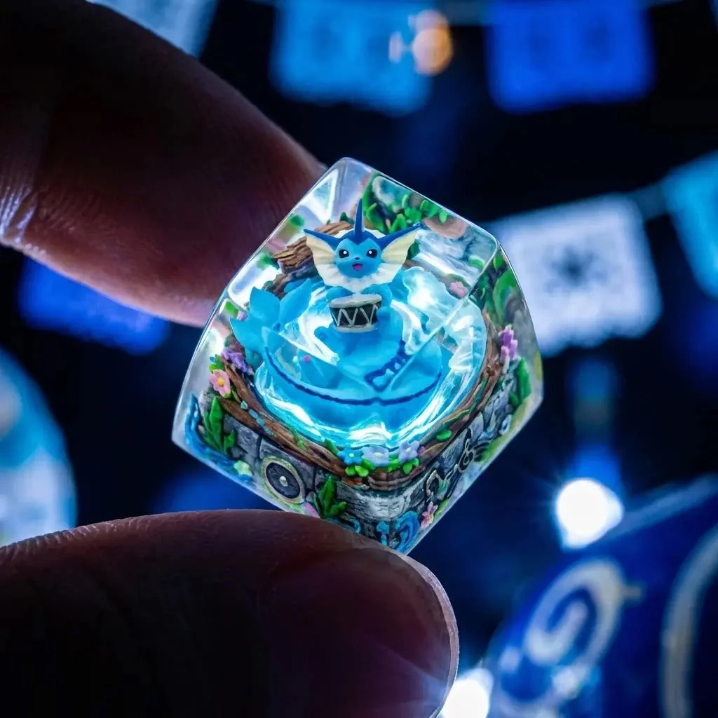 Vaporeon Translucent Resin Keycap product image