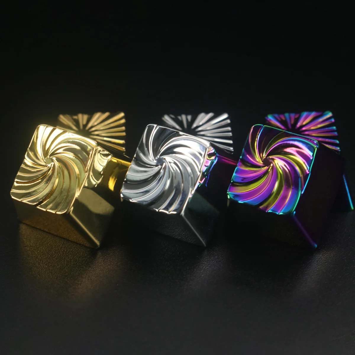 Vortex Keycap Iridescent Swirl Design Keyboard product image