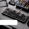 Close-up of Zero Two PBT Dye-sub keycaps, detailed anime art