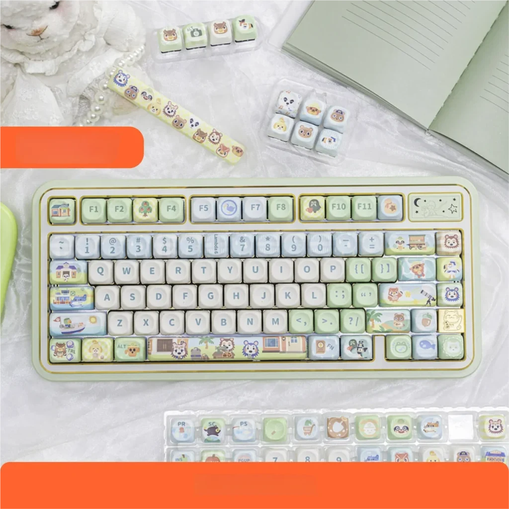 Animal Crossing Joyful Animal Whimsical Animal hero image featuring Animal Crossing Keycap Set