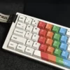 Close-up of Artistic Painted Cherry Keycap Artistic PBT highlighting details and finish