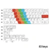Angle view of Artistic Painted Cherry Keycap Artistic PBT showing color layering and layout presence