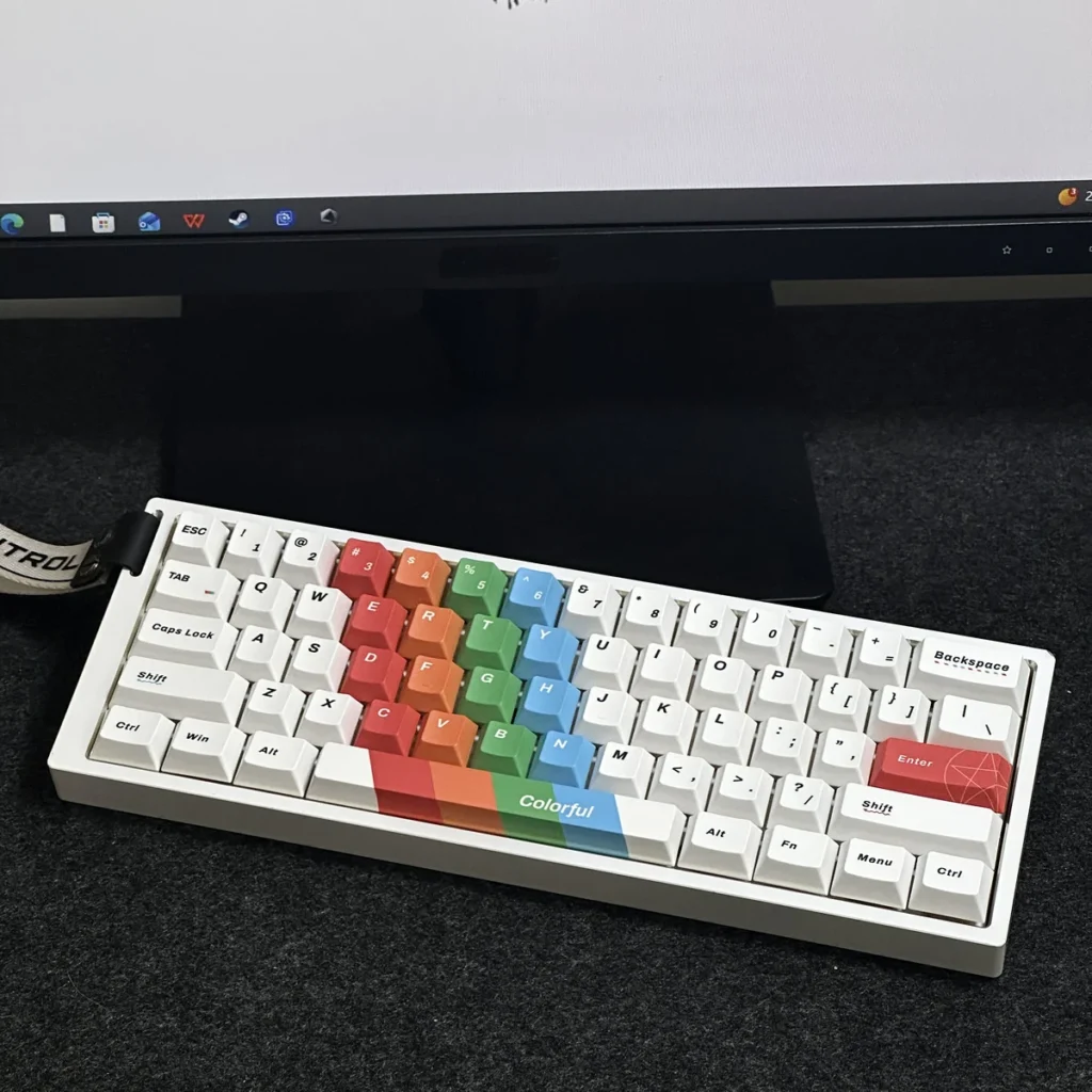 Artistic Painted Cherry Keycap Artistic PBT hero image featuring Artistic Painted Keycap Set