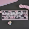 Black Cat PBT Keycap Set on mechanical keyboard
