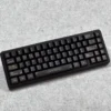 Full keyboard featuring Black Gold Baroque PBT keycap set with ornate designs and Cherry profile.