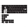 Chainsaw Man Reze Black Rose PBT Keycap Set on mechanical keyboard