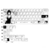 Chainsaw Man Reze PBT Keycap Set vibrant character art on mechanical keyboard