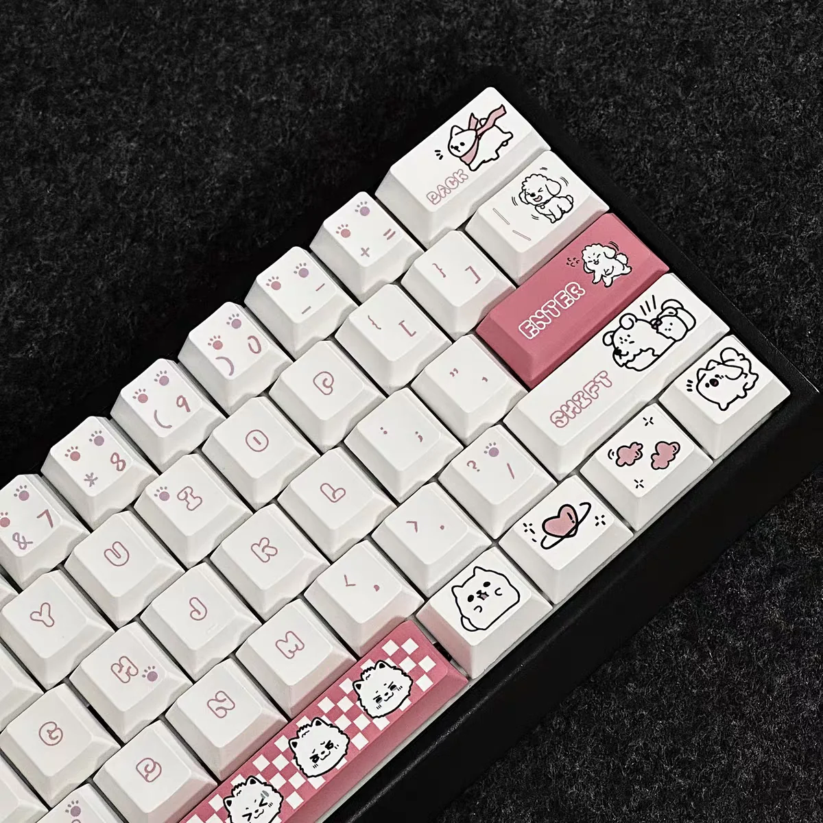 Full layout of 129-key Cherry profile PBT keycap set