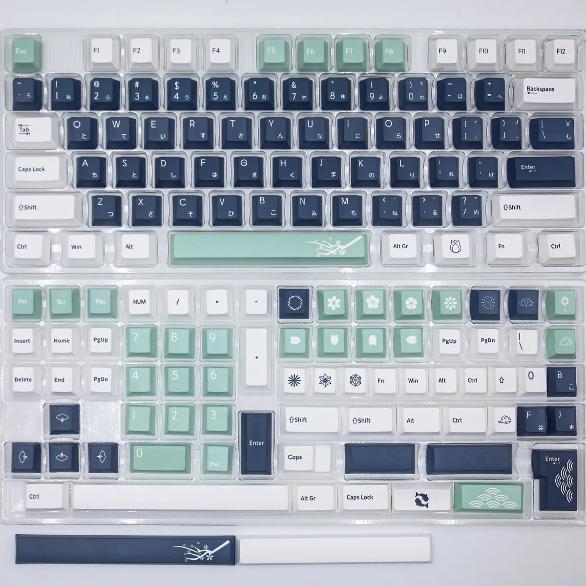 Cherry profile keycap comparison for ergonomic typing