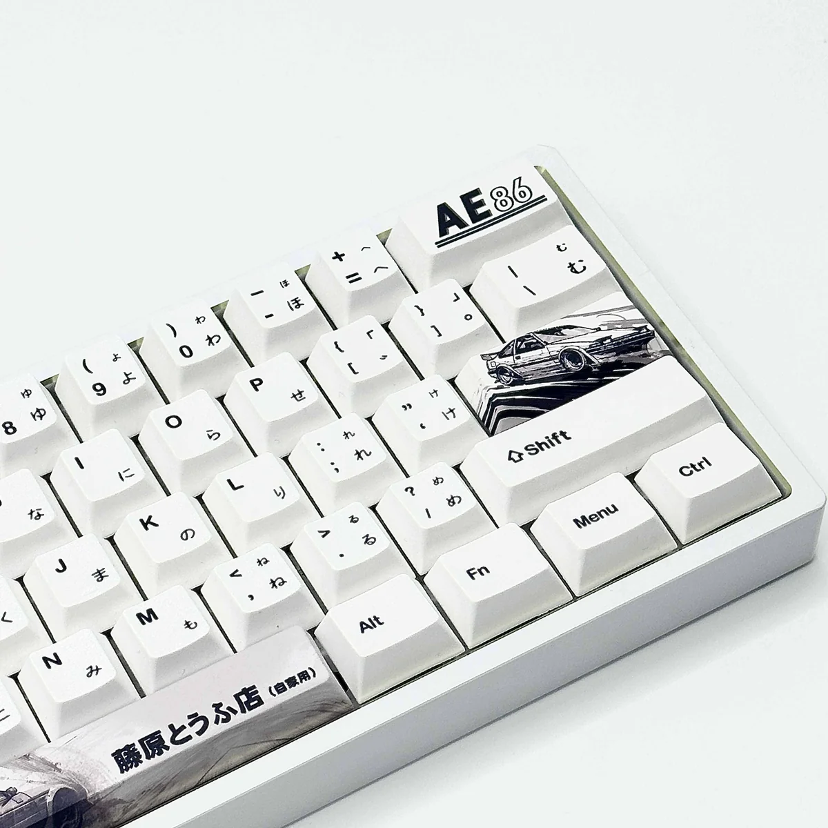 Side profile of Cherry PBT keycaps showcasing texture