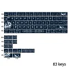 Side profile of the Poseidon Keycap Set, illustrating the ergonomic Cherry profile for comfortable typing.