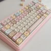 Close-up of Chiikawa PBT dye-sublimation keycaps