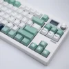 Dark Blue Classic Emblem Keycap Set with heraldic designs