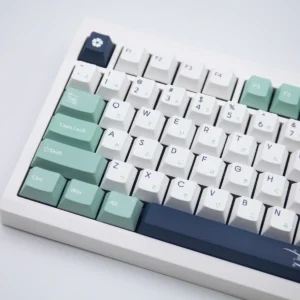 Classic Emblem PBT Keycap Set on mechanical keyboard