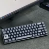 Angled view of the Poseidon Keycap Set, showing the Cherry profile and textured artisan keycaps.