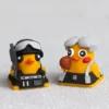 Close-up of the Escape from Duckov ESC Keycap with a basketball-ready duck design, showing intricate resin details.