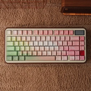 Enchanting Elf PBT Keycap Set with luminous dual-engraved legends on a mechanical keyboard