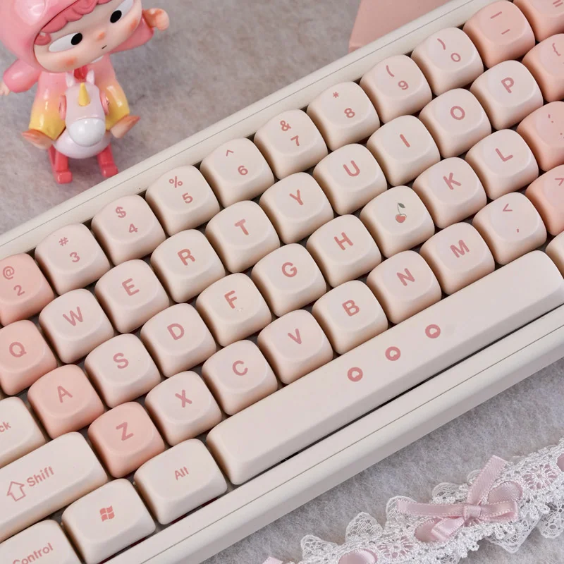 Ergonomic MOA keycaps for comfortable typing
