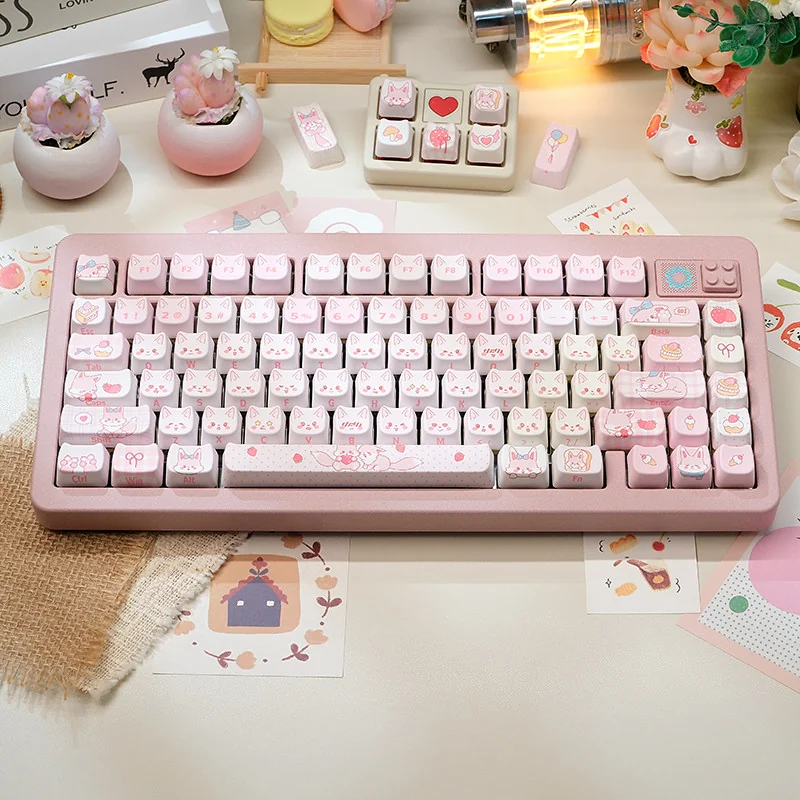 Fox Dessert Keycap Set Full Keyboard product image