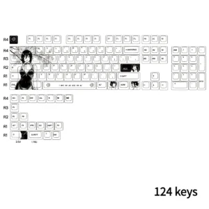 Full layout of Chainsaw Man Reze Dye-Sub Keycap Set