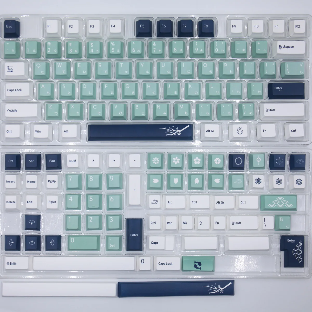 Full Classic Emblem Keycap Set layout view