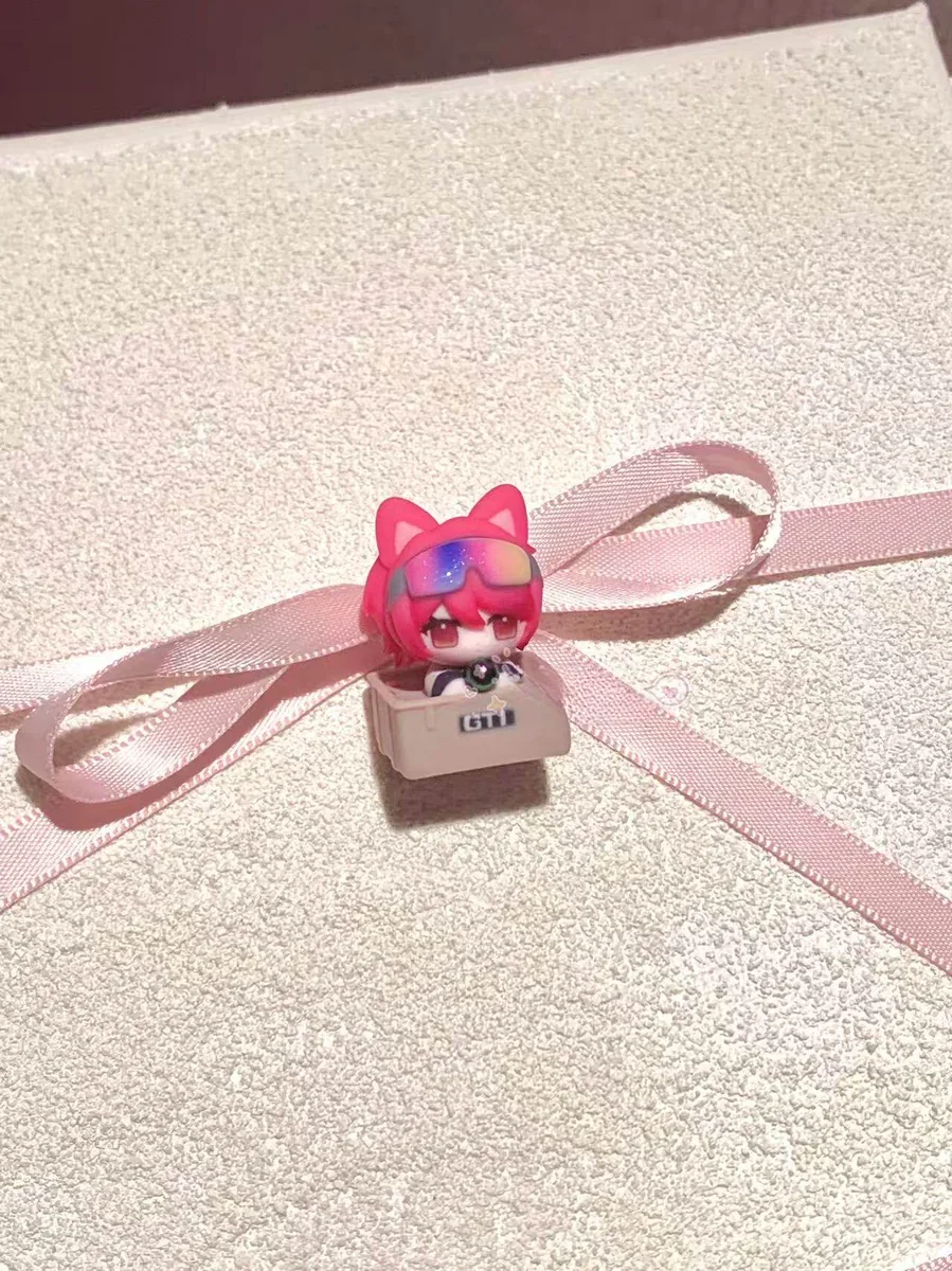 Gaming lore inspired cat keycap for keyboard customization