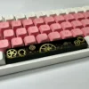 Close-up of the Gear Spacebar Keycap showcasing transparent resin and detailed internal gears.