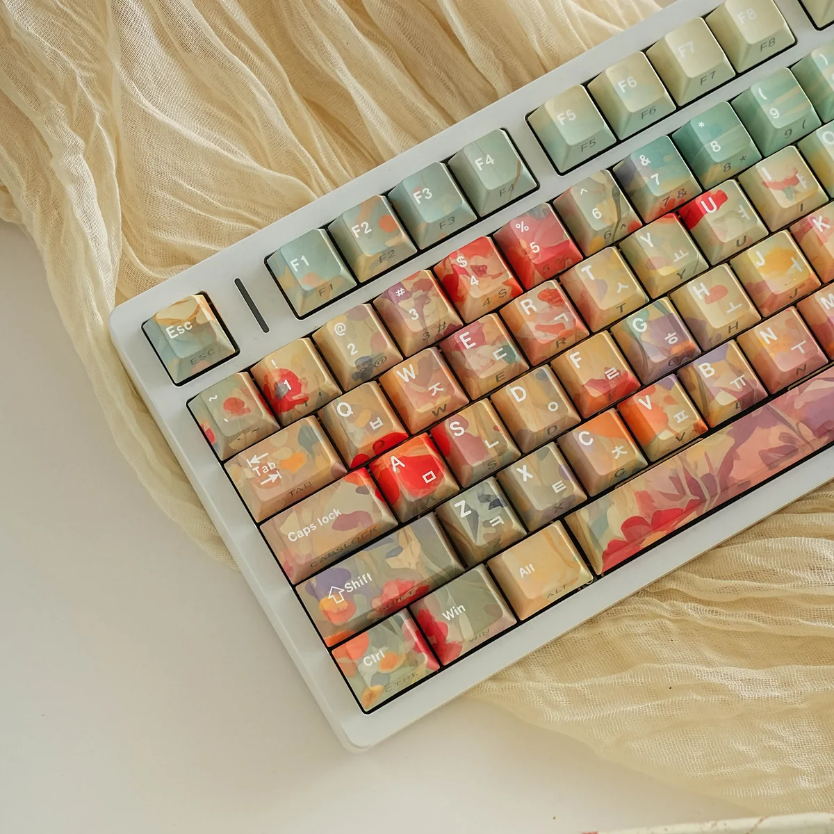 Full layout of Ghibli Wonderland PBT keycaps