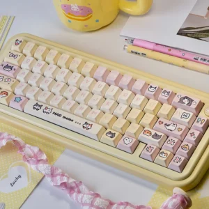 Hachimi Pixel Cat Meme Adorable pixel cat memes hero image featuring Hachimi Pixel Cat Meme Keycap Set