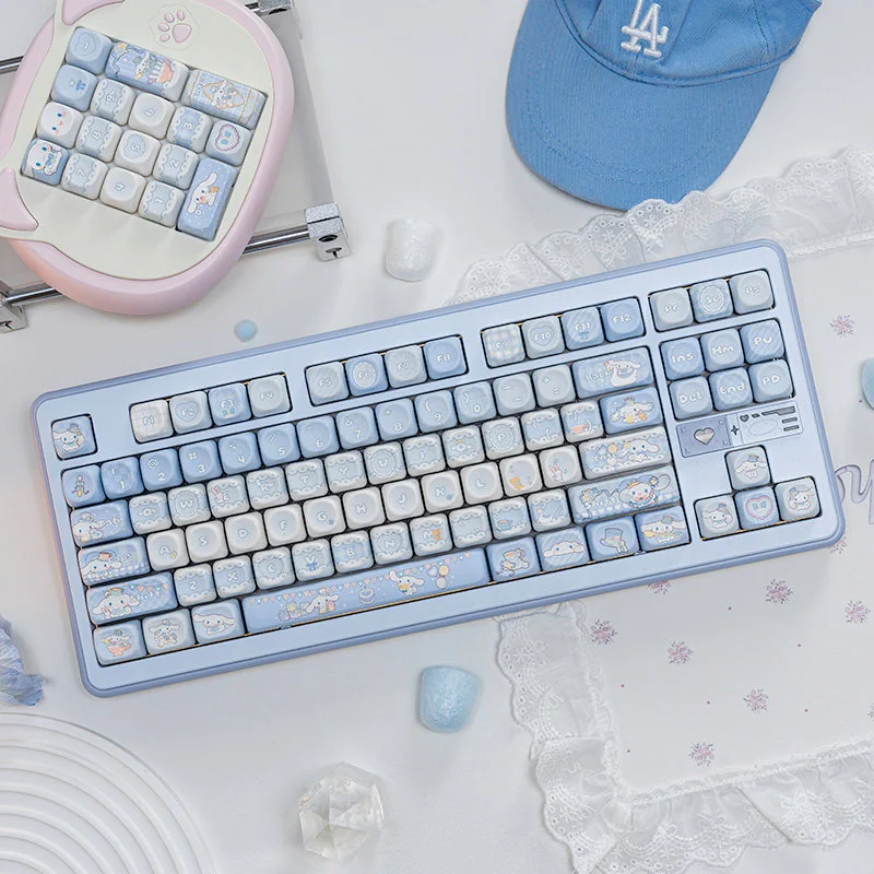 Hello Kitty Cinnamoroll Cloud Dreamy Cinnamoroll hero image featuring Cinnamoroll Cloud Keycap Set